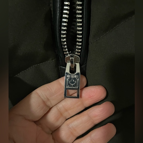 NWOT NB SERIES NICOLE BENISTI LADIES DOWN FUR AND LEATHER COAT - Picture 2 of 14